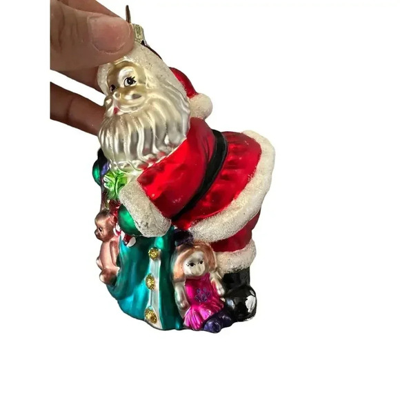 2004 Target Hand Blown Glass Christmas Santa Claus Ornament - Picture 3 of 7